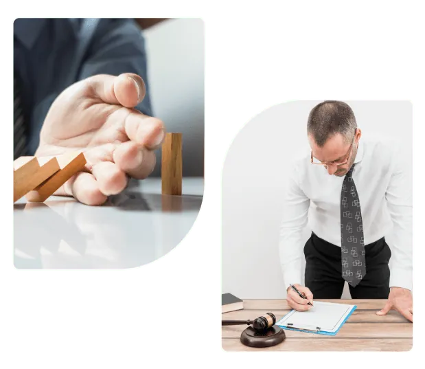 Risk Assessment and Men Signing Legal Compliance Form